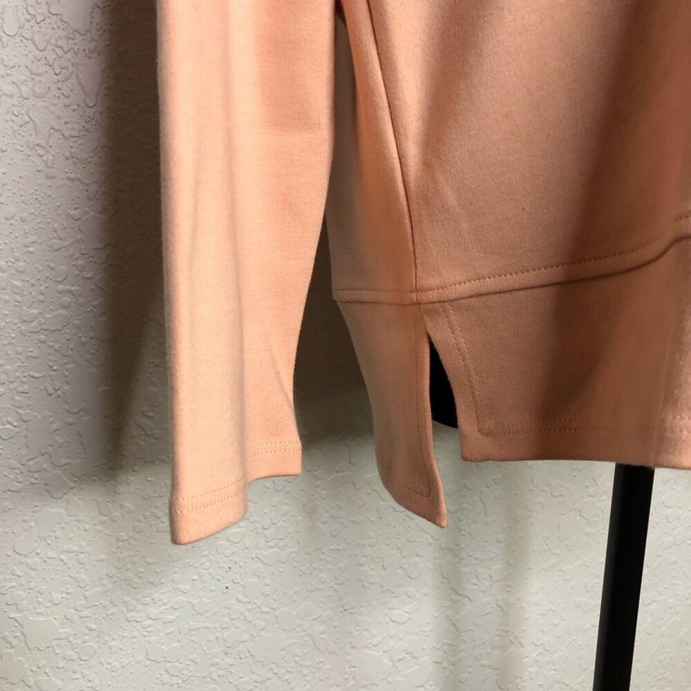 Eileen Fisher light orange apricot sweatshirt knit top size Petite Medium PM - Picture 4 of 15